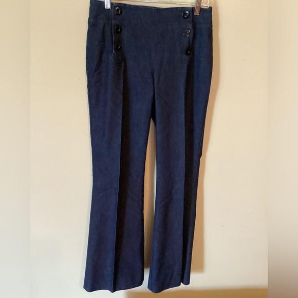 Kenneth Cole Denim Sailor Style Pants size 8 - Picture 1 of 8